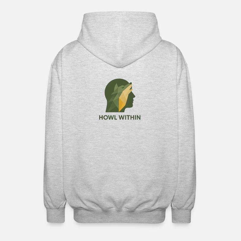 Howl Within - Unisex Kapuzenjacke - Hellgrau meliert