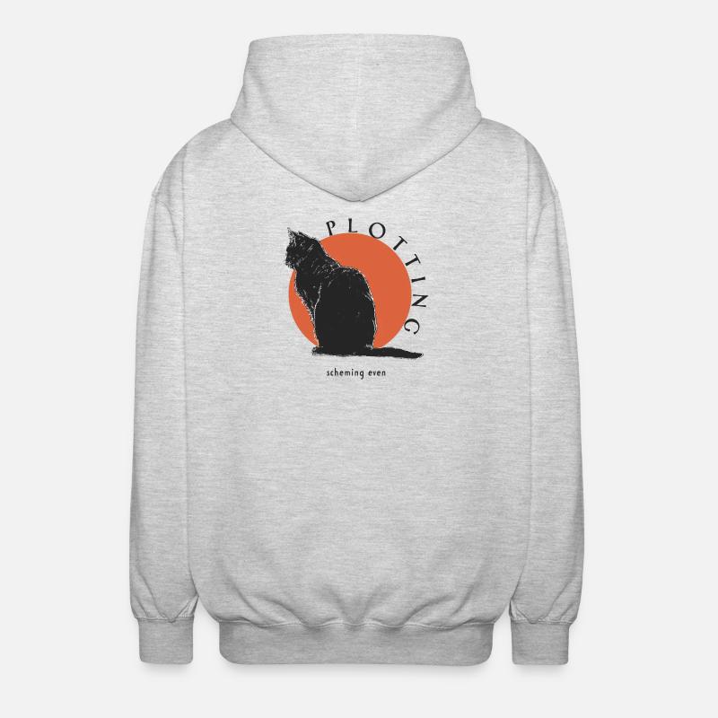 PLOTTING - Unisex Hooded Jacket - light heather grey