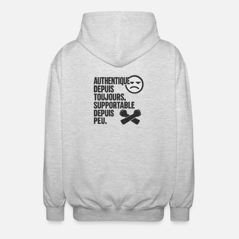 Authentic Forever Tee - Unisex Hooded Jacket - light heather grey