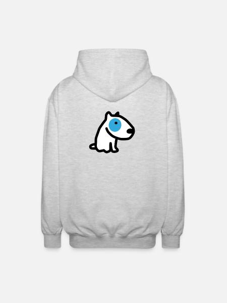 CORSO LE CHIEN à l'oeil bleu - Unisex hættejakke. - lysegrå meleret