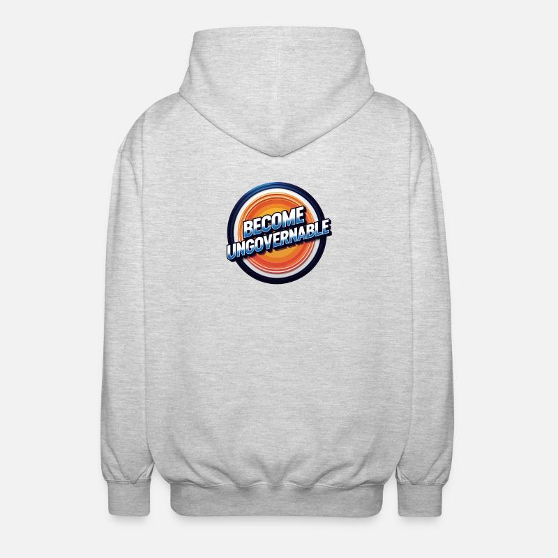 Devenir ingouvernable - Veste à capuche unisexe - gris clair chiné
