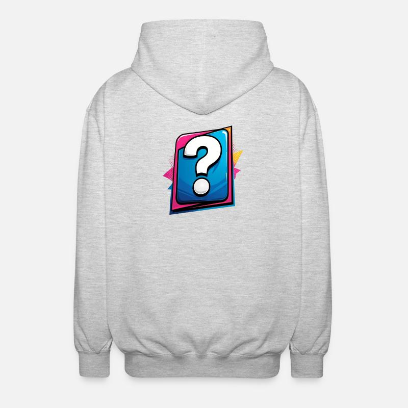 Point d’interrogation - Veste à capuche unisexe - gris clair chiné