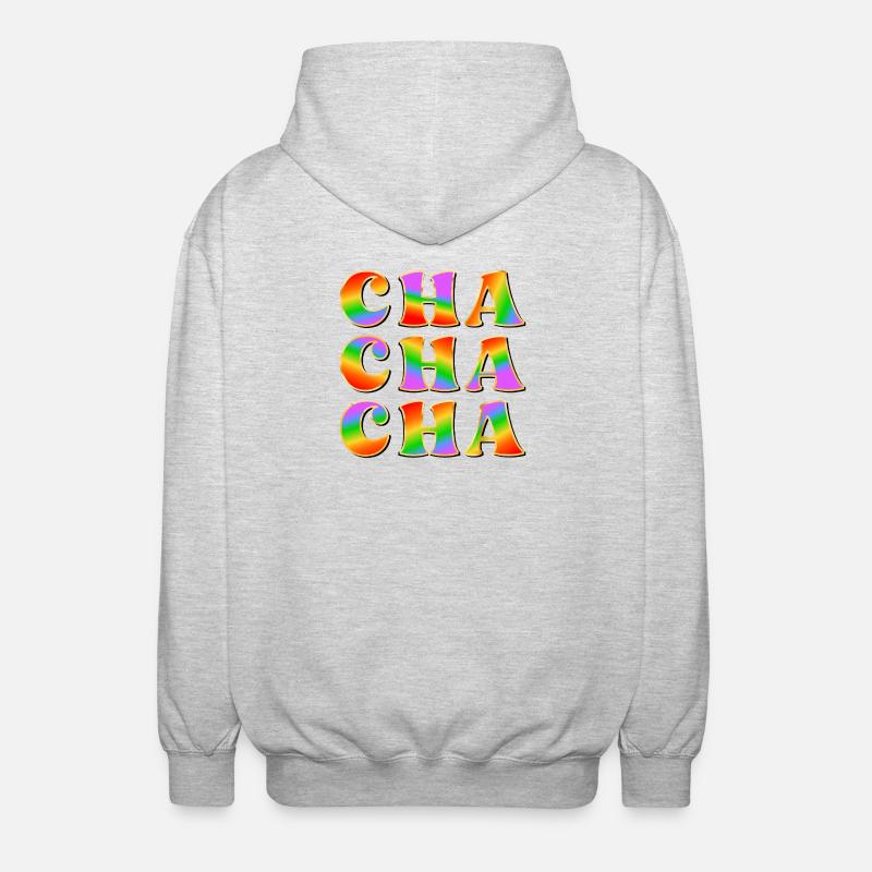 DANSE ARC-EN-CIEL - DANSE CHA CHA CHA - Veste à capuche unisexe - gris clair chiné