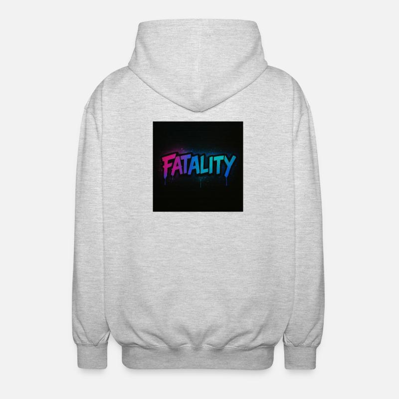 Fatality_Graph - Unisex Kapuzenjacke - Hellgrau meliert