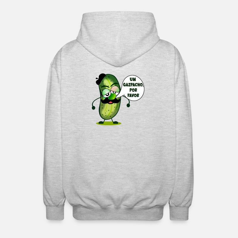 GASPACHO DE CONCOMBRE - Veste à capuche unisexe - gris clair chiné