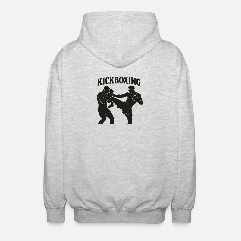 Boxe - Veste à capuche unisexe - gris clair chiné