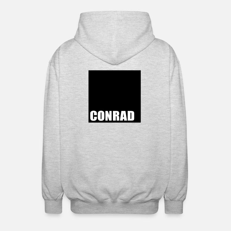 JUNGE VORNAME CONRAD - Unisex Kapuzenjacke - Hellgrau meliert
