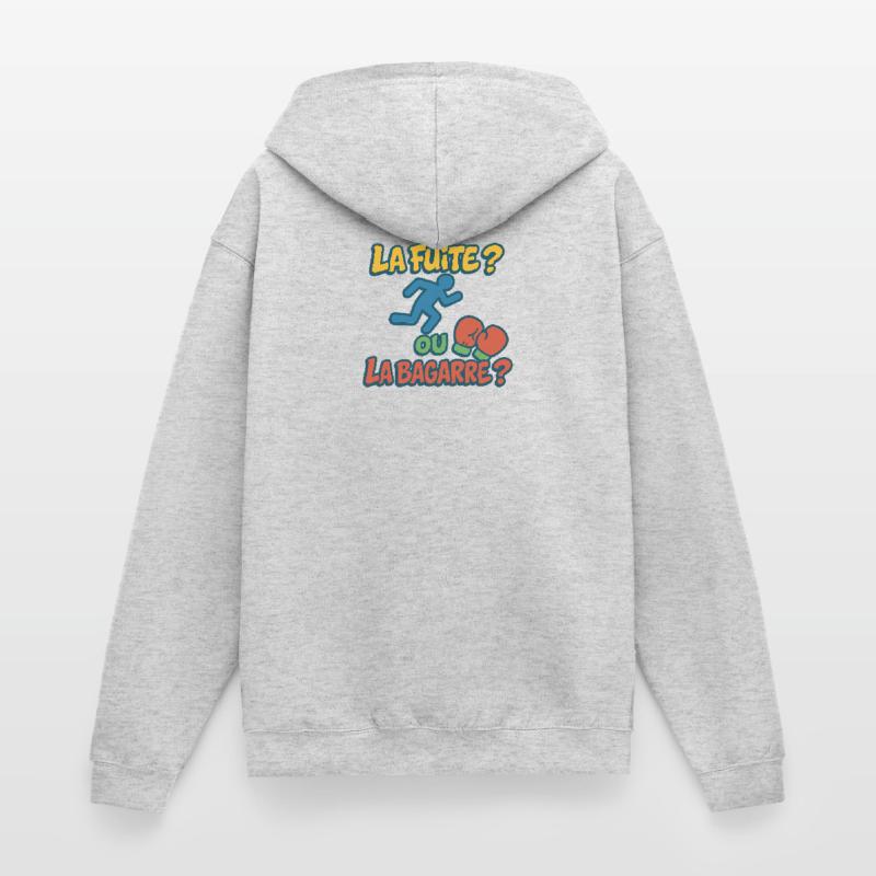 Flucht oder Kampf Unisex Kapuzenjacke