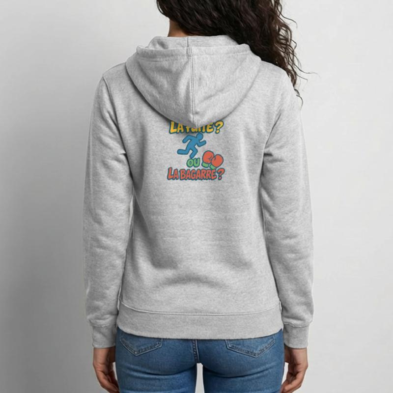 Flucht oder Kampf Unisex Kapuzenjacke