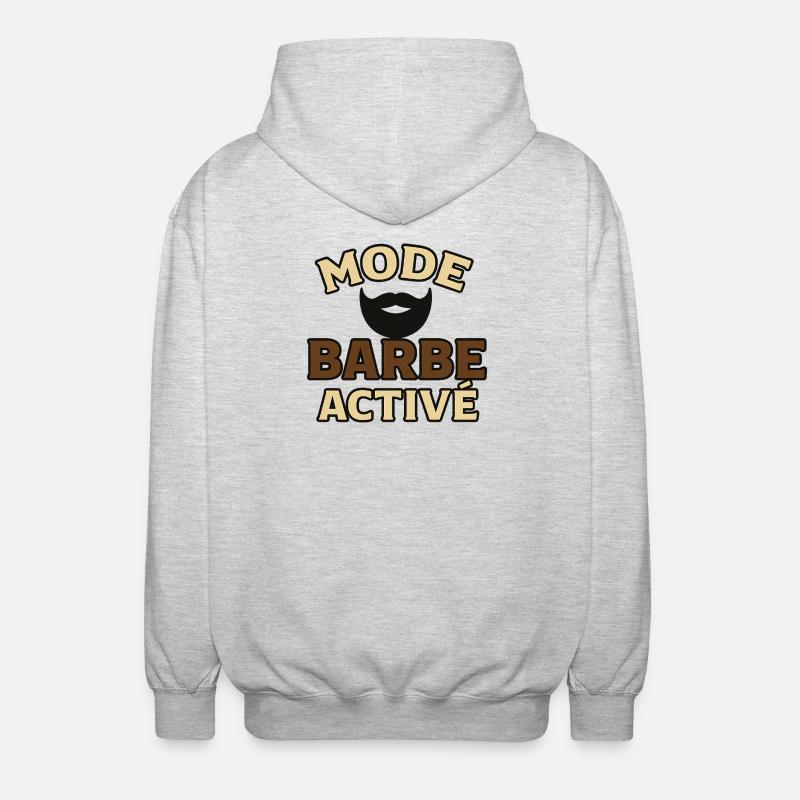 Active Beard Mode - Unisex Hooded Jacket - light heather grey