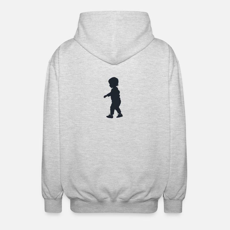 Bébé - Logo Cool Silhouette - Veste à capuche unisexe - gris clair chiné
