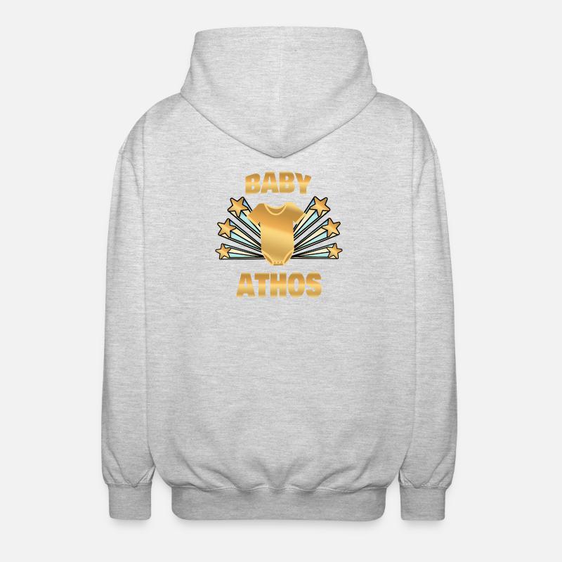 Cadeau pour Athos - Veste à capuche unisexe - gris clair chiné
