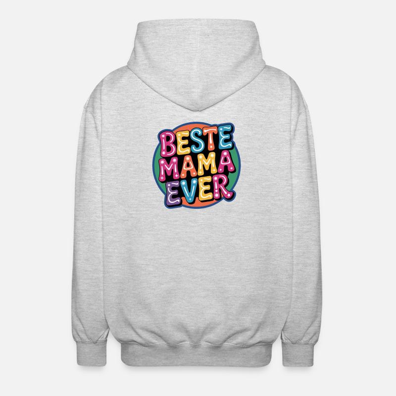 Meilleure maman de tous les temps - Veste à capuche unisexe - gris clair chiné