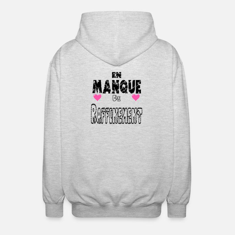 En Manque de Raffinement - Veste à capuche unisexe - gris clair chiné