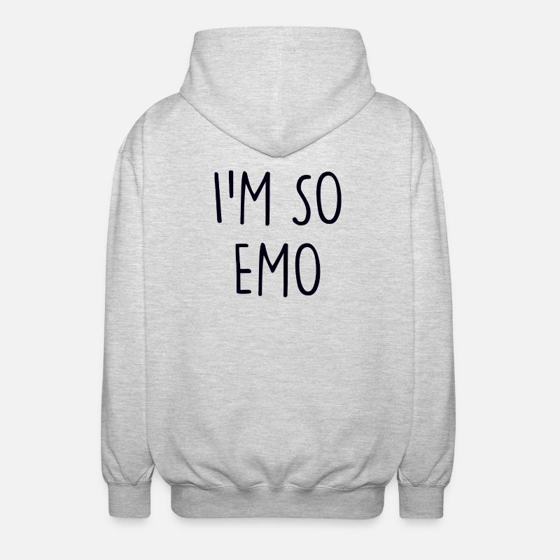 Emo - Unisex Kapuzenjacke - Hellgrau meliert