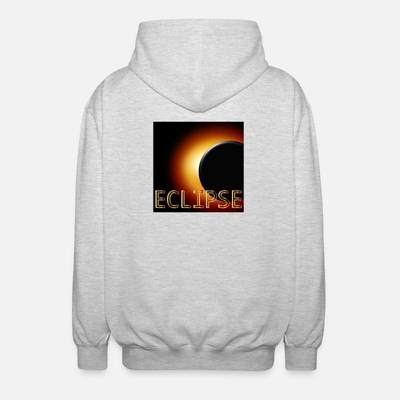 Total Solar Eclipse 2026 - Unisex Hooded Jacket - light heather grey