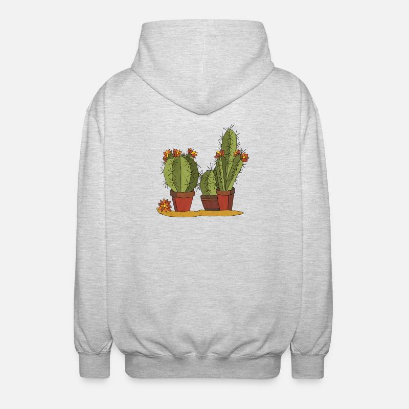 Fleur - Veste à capuche unisexe - gris clair chiné