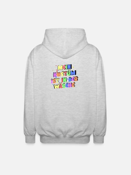 Mon costume est à laver - Veste à capuche unisexe - gris clair chiné