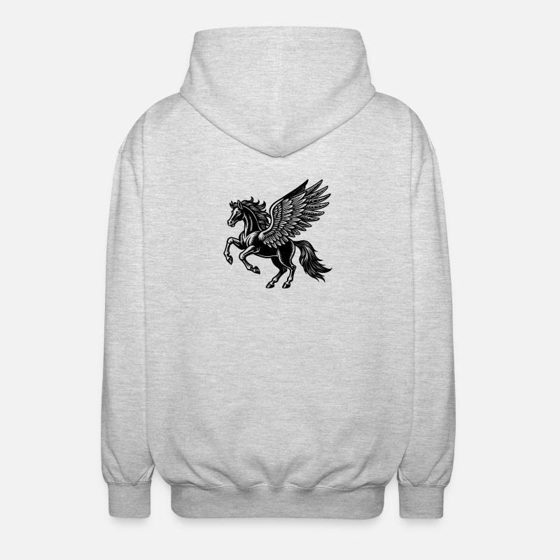 Pegasus - Unisex Hooded Jacket - light heather grey