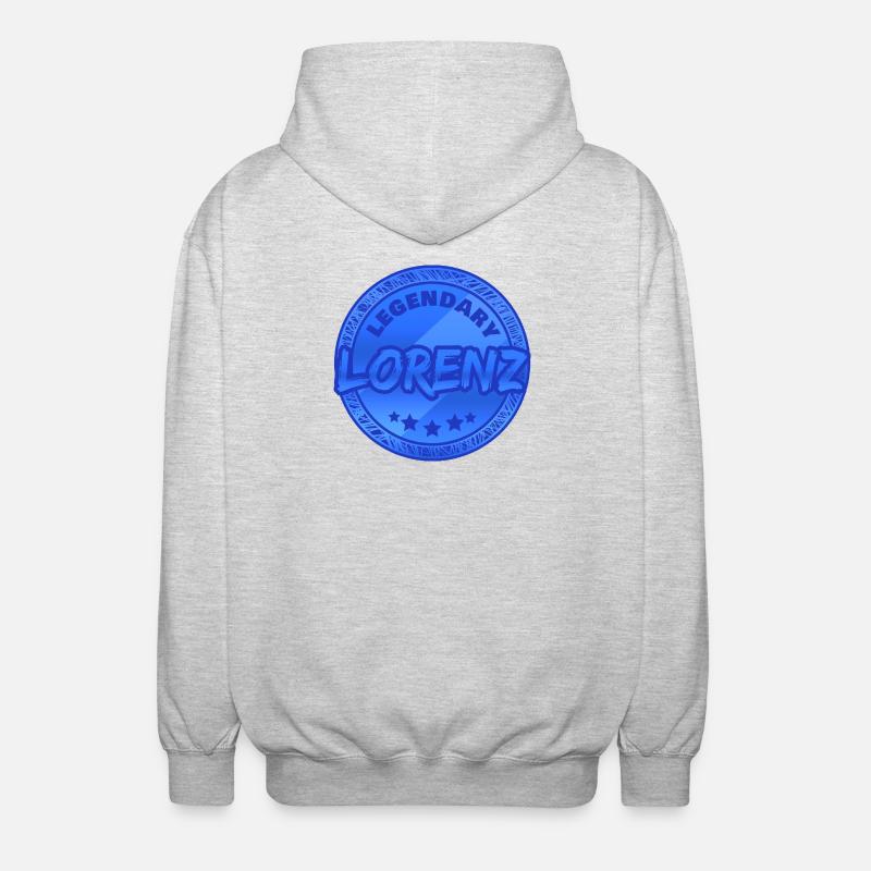 Gift for Lorenz - Unisex Hooded Jacket - light heather grey