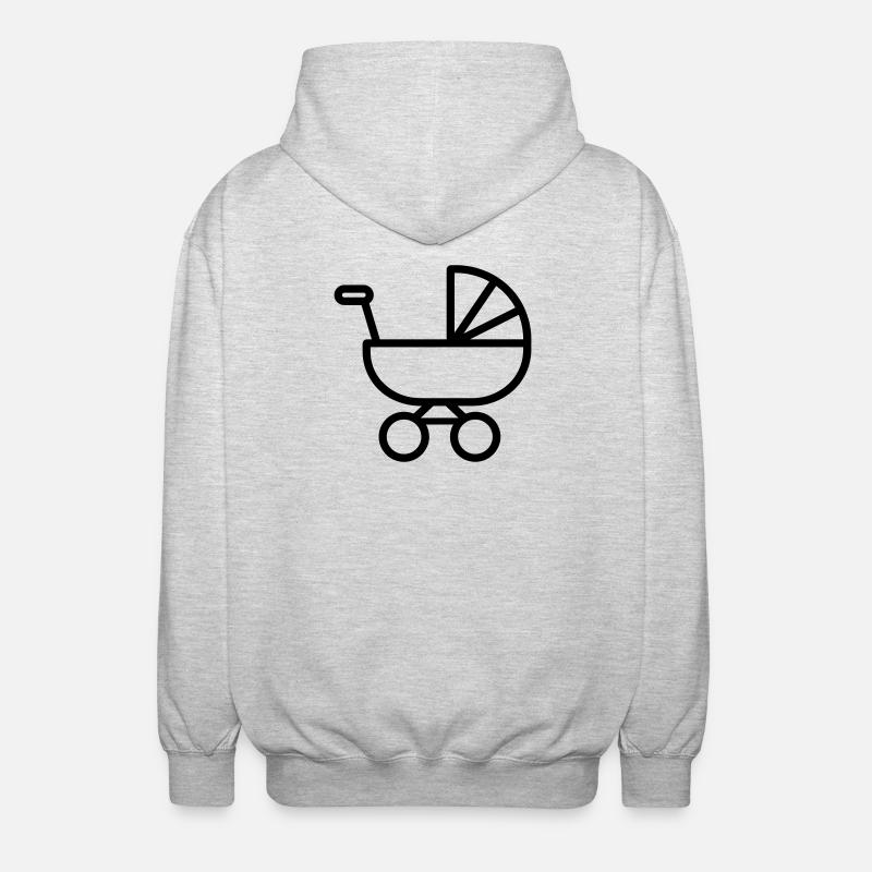 stroller_-1-stroller - Unisex Hooded Jacket - light heather grey
