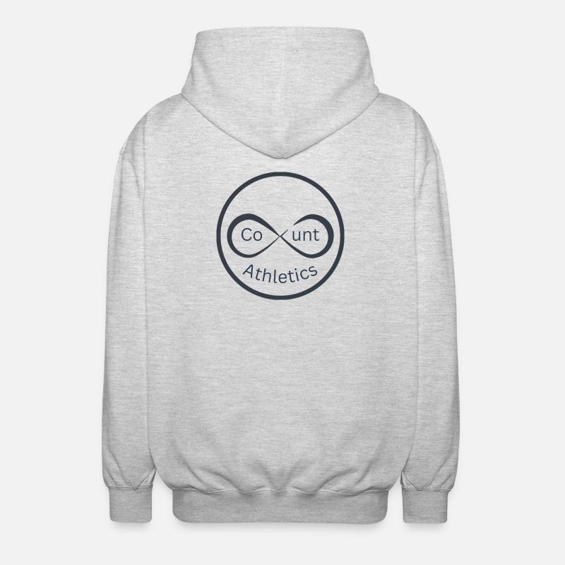 Logo d’athlétisme infini - Veste à capuche unisexe - gris clair chiné
