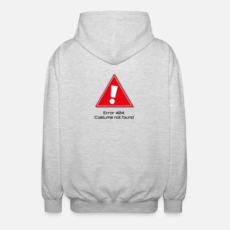 Error 404: Karneval - Unisex Kapuzenjacke - Hellgrau meliert