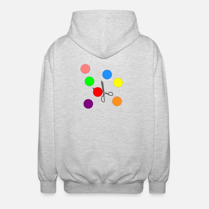 Confettis à découper - Veste à capuche unisexe - gris clair chiné