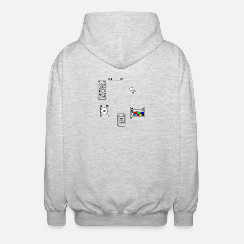 DEVISE - Veste à capuche unisexe - gris clair chiné