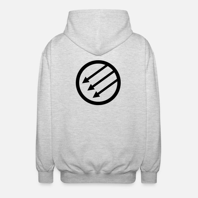 Iron Front / Eiserne Front / Järnfronten - Unisex Hooded Jacket - light heather grey