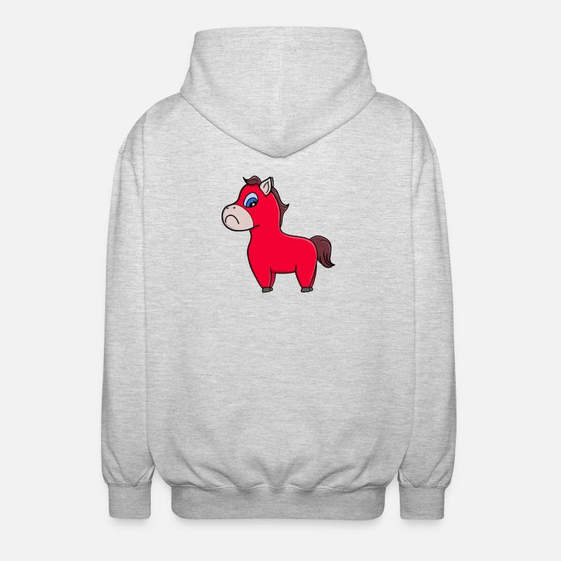 L’année du cheval triste - Veste à capuche unisexe - gris clair chiné
