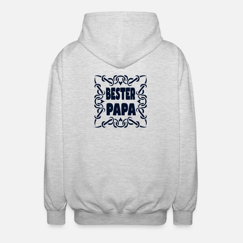KOMPLIMENTE BESTER PAPA - Unisex Kapuzenjacke - Hellgrau meliert