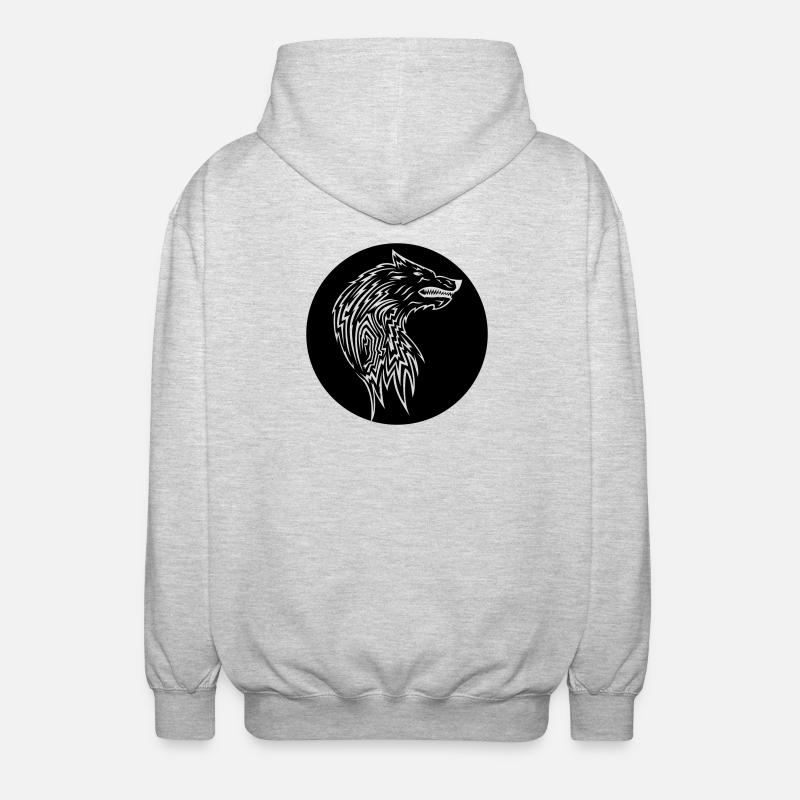 Susi - Unisex-hupparitakki - meleerattu vaaleanharmaa