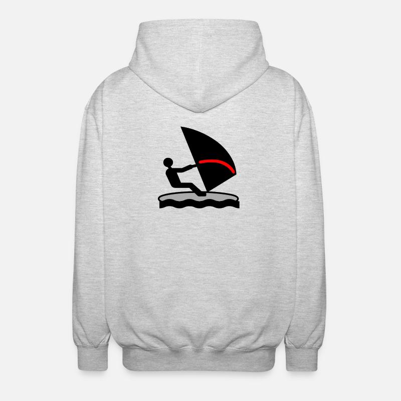 Surf - Veste à capuche unisexe - gris clair chiné