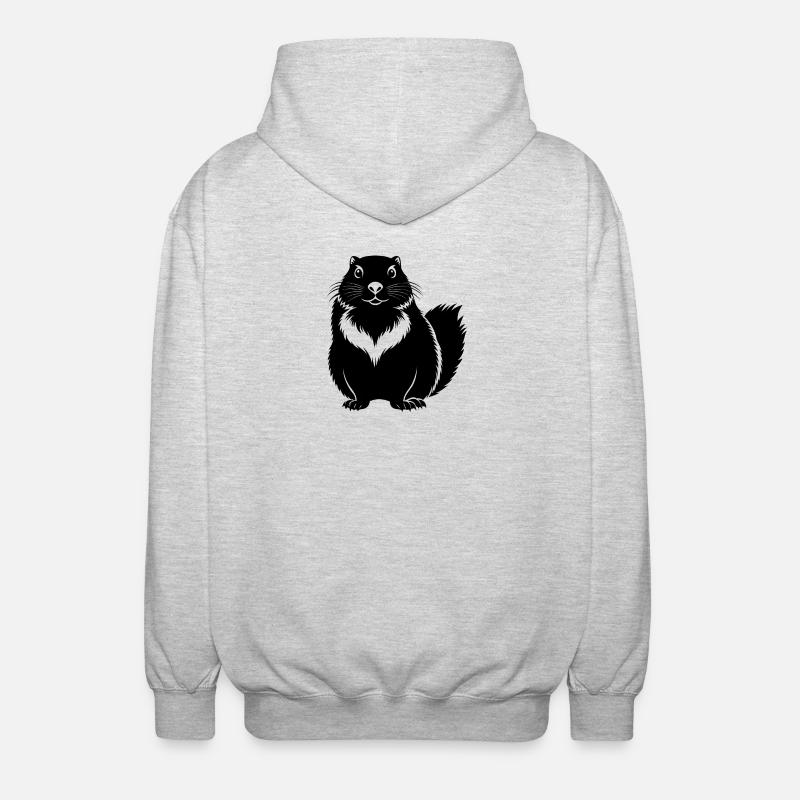 Marmotte - Veste à capuche unisexe - gris clair chiné