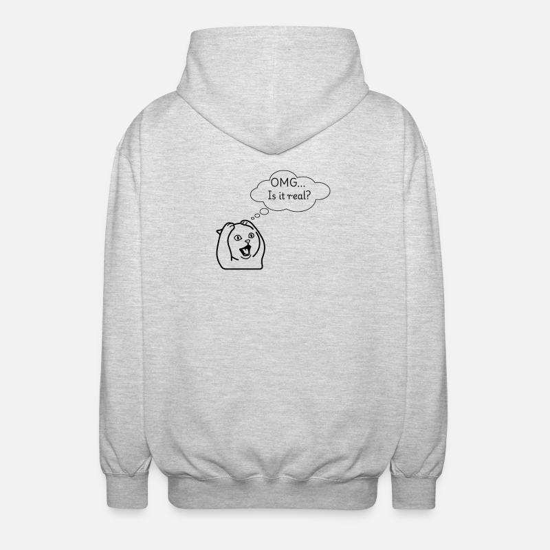 OMG - Veste à capuche unisexe - gris clair chiné