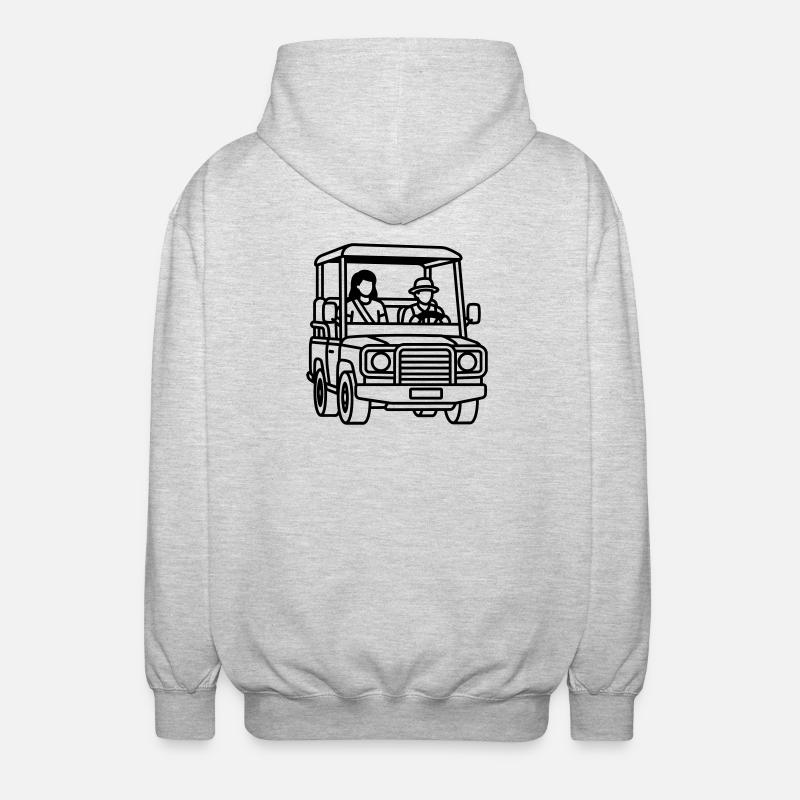 safari - Veste à capuche unisexe - gris clair chiné
