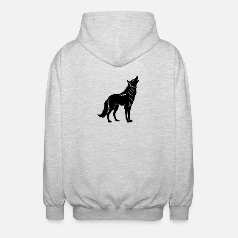 Coyote - Unisex Hooded Jacket - light heather grey