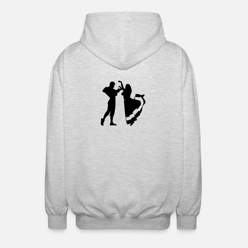 Danser - Veste à capuche unisexe - gris clair chiné