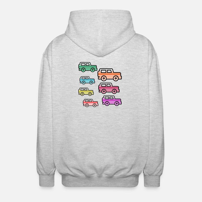 automobiles - Unisex Hooded Jacket - light heather grey