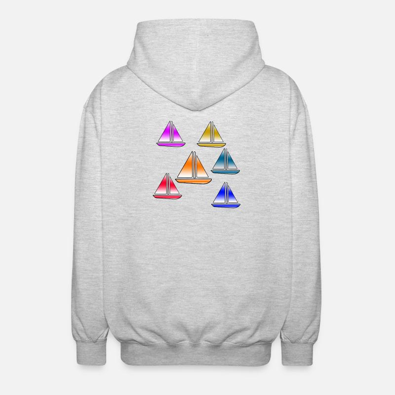 Sail - Unisex Hooded Jacket - light heather grey