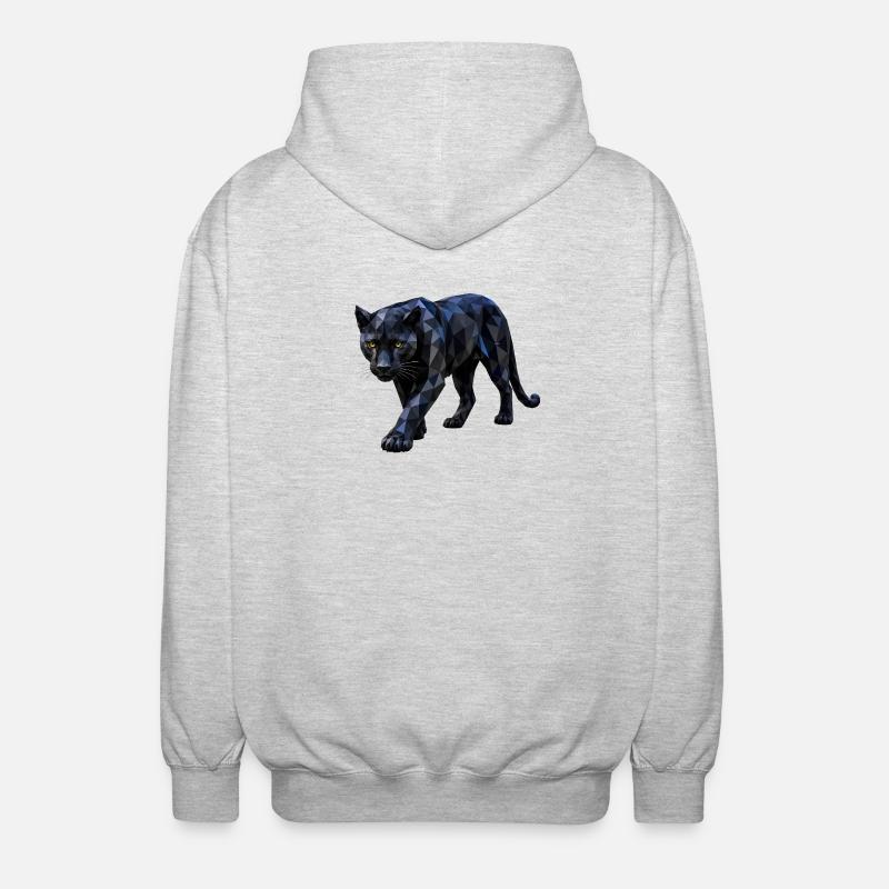 Polygon Panther - Veste à capuche unisexe - gris clair chiné