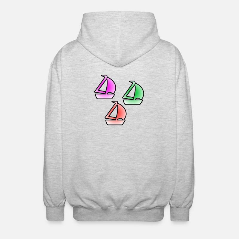 Sail - Unisex Hooded Jacket - light heather grey
