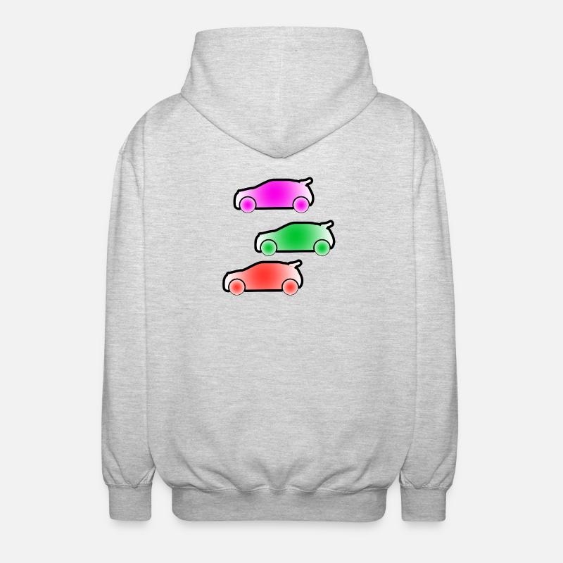 automobiles - Unisex Hooded Jacket - light heather grey