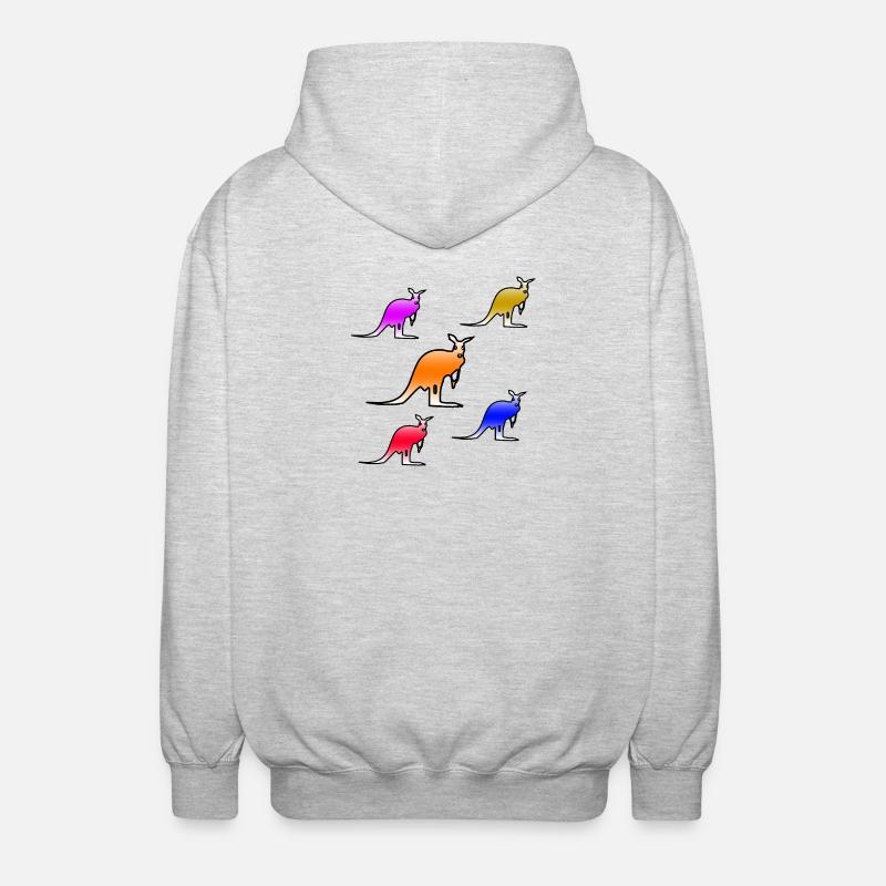Kangourous - Veste à capuche unisexe - gris clair chiné