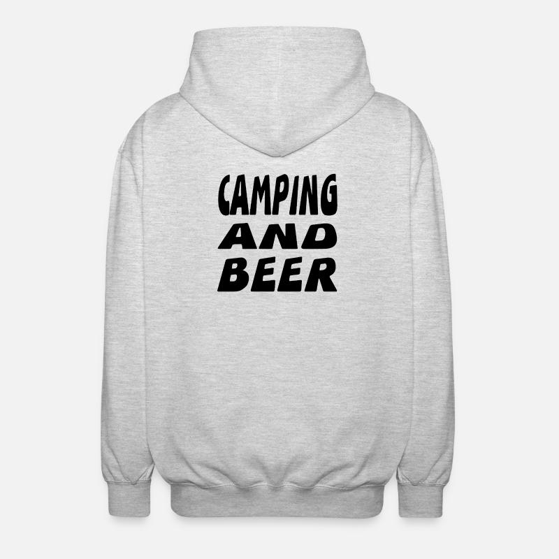 Camping - Veste à capuche unisexe - gris clair chiné