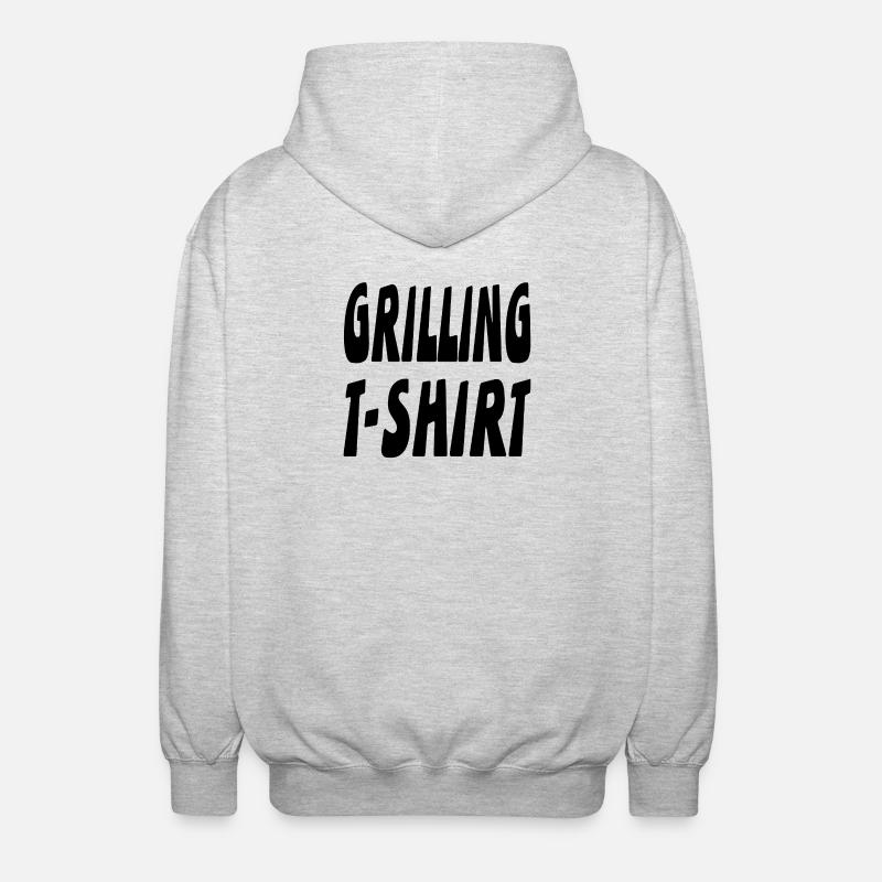 Grillen - Unisex Kapuzenjacke - Hellgrau meliert