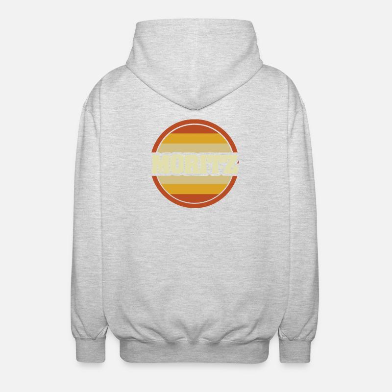 Cadeau pour Moritz - Veste à capuche unisexe - gris clair chiné