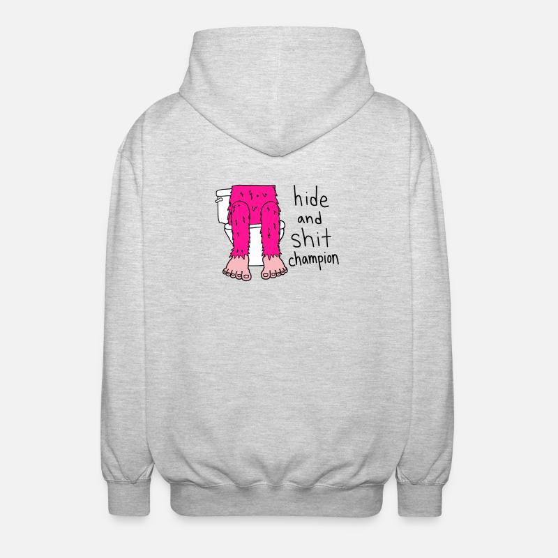 Hide And Shit Champion - Veste à capuche unisexe - gris clair chiné