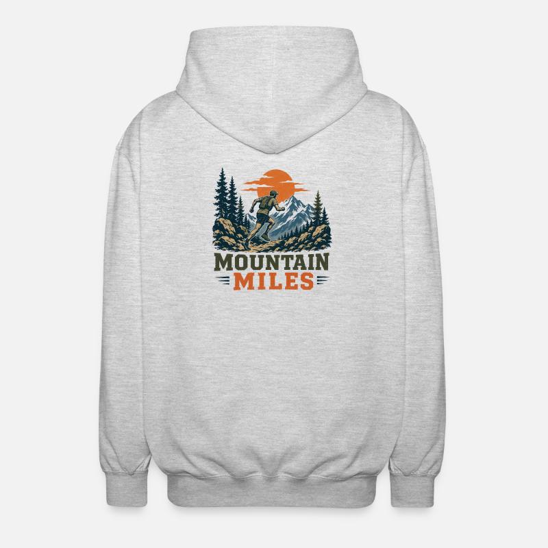 Trail Running - Mountain Miles - Veste à capuche unisexe - gris clair chiné